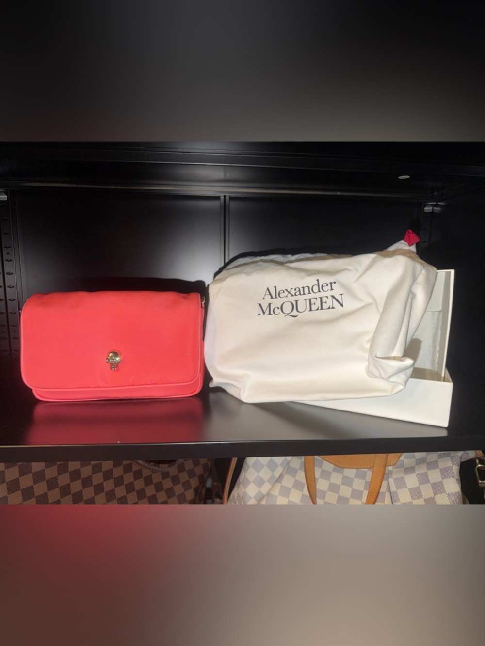 Alexander McQueen Pink Faille Shoulder/Crossbody